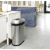 Obrázek Odpadkový koš Simplehuman pro obchodní prostory – 50 L, SLIM, otevřený, kartáčovaný nerez