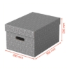 Obrázek Box úložný Esselte Home, vel. M - šedá / 3 ks