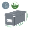 Obrázek Krabice na CD Click & Store - ledově modrá