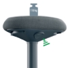 Obrázek Židle ergonomická balanční pro sezení Leitz Ergo, tm. šedá