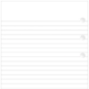 Obrázek Papír do diáře FILOFAX A6 linkovaný - bílá / 30 ks