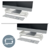 Obrázek Stojan nastavitelný na monitor Leitz Ergo sv. šedý