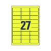 Obrázek Etikety Avery-Zweckform - Velmi odolné 63,5 x 29,6 mm - žlutá / 20xA4