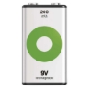Obrázek Baterie nabíjecí GP ReCyko+ 6F22 (9V), krabička 1 ks