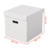 Obrázek Box úložný Esselte Home, krychlový - bílá / 3 ks