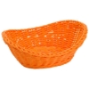 Obrázek Košík oválný 23,5 x 18 x 6/8 cm - oranžový