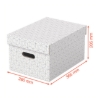 Obrázek Box úložný Esselte Home, vel. M - bílá / 3 ks
