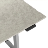 Obrázek Stůl výškově stavitelný Powerton 120 cm, Oxid bianco, černá podnož
