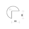 Obrázek Stůl jednací levý - GP 21 L - ořech / šedý kov