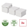 Obrázek Box úložný Esselte Home, vel. S - bílá / 3 ks