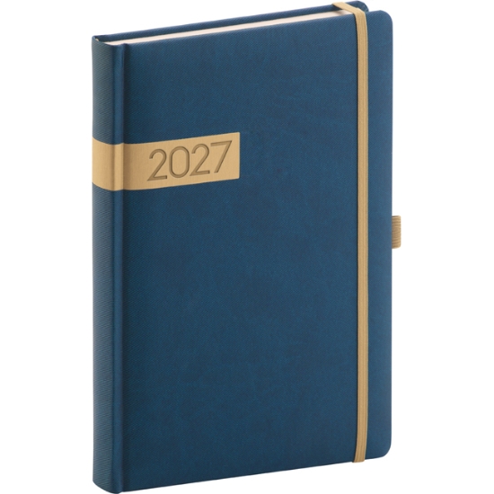 Obrázek Diář denní A5 TWILL 2027 - modrý