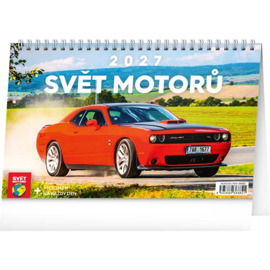 Obrázek Kalendář stolní Svět motorů 2027
